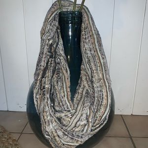 Multicolored infinity scarf